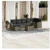 Image de Salon de jardin modulable 8 pieces rotin gris 62 x 62 x 69 cm