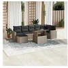 Image de Salon de jardin modulable GENERIQUE resine tressee gris 8 pieces 62 x 62 x 69 cm