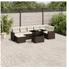 Image de Salon de jardin modulable rotin marron 8 pieces 62 x 62 x 69 cm