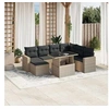 Image de Salon de jardin modulable GENERIQUE gris resine tressee 8 pieces 62 x 62 x 69 cm 2 personnes