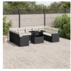 Image de Salon de jardin modulable rotin 10 pieces noir 62 x 62 x 69 cm 2 personnes
