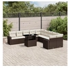 Image de Salon de jardin modulable rotin marron 11 pieces 62.0 x 62 x 69