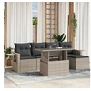 Image de Salon de jardin modulable GENERIQUE 6 pieces gris resine tressee 55 x 62 x 69 cm