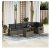 Image de Salon de jardin avec coussins 7 pcs gris résine tressée 3267920
