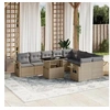 Image de Salon de jardin modulable GENERIQUE 10 pieces beige resine tressee 62 x 62 x 69 cm