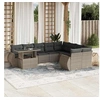 Image de Salon de jardin modulable GENERIQUE gris 10 pieces resine tressee 62 x 62 x 69 cm