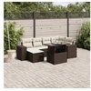 Image de Salon de jardin modulable GENERIQUE 6 personnes resine tressee 7 pieces 62 x 62 x 69 cm marron
