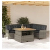 Image de Salon de jardin 2 pcs avec coussins Gris Résine tressée, ensemble de canapés d'extérieur, salon de jardin, ensemble 3262084