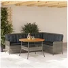 Image de Salon de jardin 2 pcs avec coussins Gris Résine tressée, ensemble de canapés d'extérieur, salon de jardin, ensemble 3262092