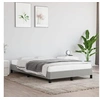 Image de Cadre de lit sans matelas gris clair 120x190 cm tissu 3269605