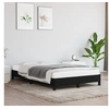 Image de Cadre de lit sans matelas noir 120x190 cm tissu