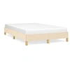 Image de Cadre de lit crème 120x190 cm tissu