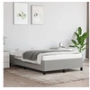 Image de Cadre de lit sans matelas gris clair 120x190 cm tissu 3269631