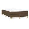 Image de Boxspring met matras stof donkerbruin 120x190 cm3269667