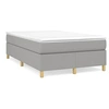 Image de Boxspring met matras stof lichtgrijs 120x190 cm3269690