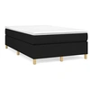 Image de Boxspring met matras stof zwart 120x190 cm3269692