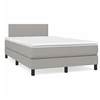 Image de Boxspring met matras stof lichtgrijs 120x190 cm3269709