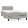 Image de Boxspring met matras stof lichtgrijs 120x190 cm3269716