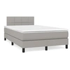 Image de Boxspring met matras stof lichtgrijs 120x190 cm3269723