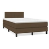 Image de Boxspring met matras stof donkerbruin 120x190 cm3269726
