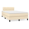 Image de Boxspring met matras stof cràmekleurig 120x190 cm3269749