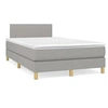 Image de Sommier à Lattes de Lit avec Matelas, Lit Rembourré, Lit Double, Lit Adulte de Chambre à Coucher Intérieur, Moderne, 3269758