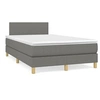 Image de Boxspring met matras stof donkergrijs 120x190 cm3269759