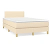 Image de Boxspring met matras stof cràmekleurig 120x190 cm3269763
