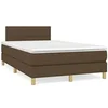Image de Boxspring met matras stof donkerbruin 120x190 cm3269775