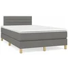 Image de Boxspring met matras stof donkergrijs 120x190 cm3269780