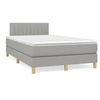 Image de Boxspring met matras stof lichtgrijs 120x190 cm3269786