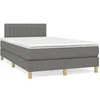 Image de Boxspring met matras stof donkergrijs 120x190 cm3269787