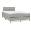 Image de Sommier à Lattes de Lit avec Matelas, Lit Rembourré, Lit Double, Lit Adulte de Chambre à Coucher Intérieur, Moderne, 3269800