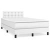 Image de Boxspring met matras kunstleer wit 120x190 cm3269820