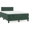 Image de Boxspring met matras fluweel donkergroen 120x190 cm3269828