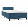 Image de Boxspring met matras fluweel donkerblauw 120x190 cm3269835