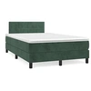 Image de Boxspring met matras fluweel donkergroen 120x190 cm3269840