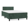 Image de Boxspring met matras fluweel donkergroen 120x190 cm3269852