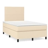 Image de Boxspring met matras stof cràmekleurig 120x190 cm3269872