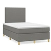 Image de Boxspring met matras stof donkergrijs 120x190 cm3269917