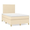Image de Boxspring met matras stof cràmekleurig 120x190 cm3269921