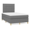 Image de Sommier à lattes de lit avec matelas gris foncé 120x190cm tissu, lit, cadre de lit, lit double, meubles de chambre à 3269931
