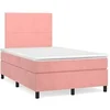 Image de Boxspring met matras fluweel roze 120x190 cm3269988