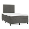 Image de Boxspring met matras fluweel donkergrijs 120x190 cm3269990