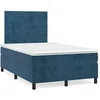 Image de Boxspring met matras fluweel donkerblauw 120x190 cm3270005