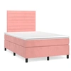 Image de Boxspring met matras fluweel roze 120x190 cm3270006