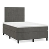 Image de Boxspring met matras fluweel donkergrijs 120x190 cm3270008