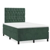 Image de Boxspring met matras fluweel donkergroen 120x190 cm3270022