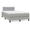 Image de Sommier à Lattes de Lit avec Matelas et LED, Lit Rembourré, Lit Double, Lit Adulte de Chambre à Coucher Intérieur, 3270025