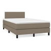 Image de Boxspring met matras en LED stof taupe 120x190 cm3270029
